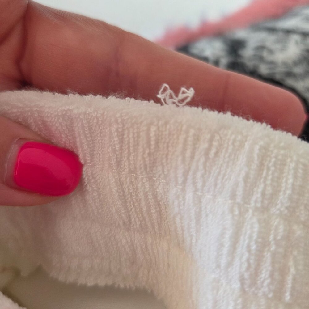 Skims US Womens Sz 2X Snow Terry Lounge Shorts Loose Fit Cotton/Modal Blend NEW - Picture 7 of 9